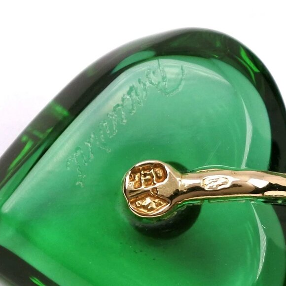 Baccarat heart choker Green crystal/K18 yellow gold heart 4.8g Women - Picture 6 of 10
